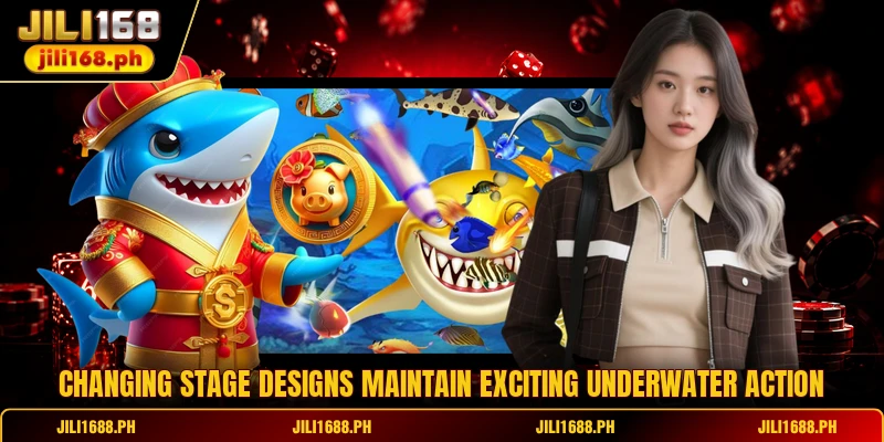 Changing stage designs maintain exciting underwater action