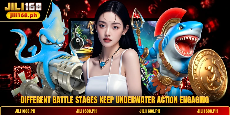 Different battle stages keep underwater action engaging