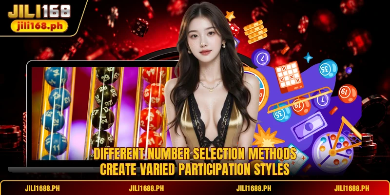 Different number selection methods create varied participation styles