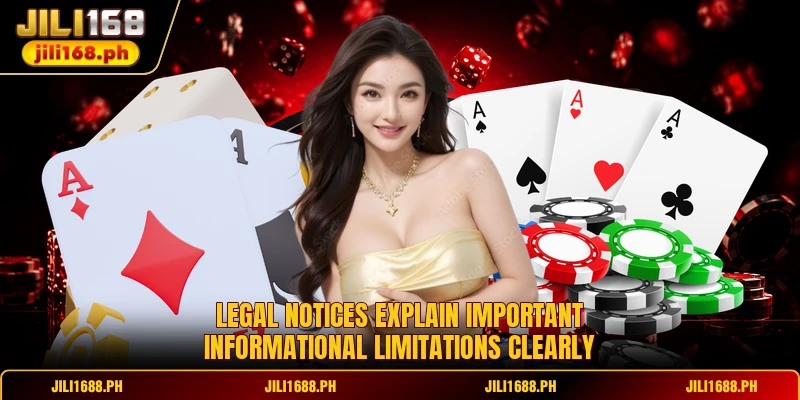 Disclaimer - Important Terms Governing Platform Information 2 Legal notices explain important informational limitations clearly