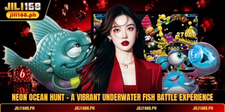 Neon Ocean Hunt - A Vibrant Underwater Fish Battle Experience