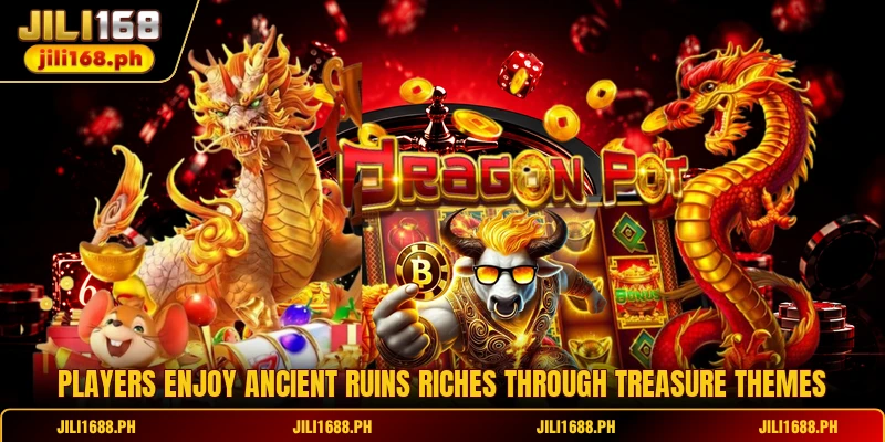 Players enjoy Ancient Ruins Riches through treasure themes