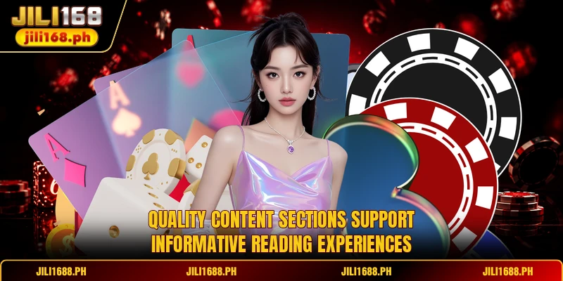 Blog - Fresh Content Covering Trends And Updates For Players 3 Quality content sections support informative reading experiences