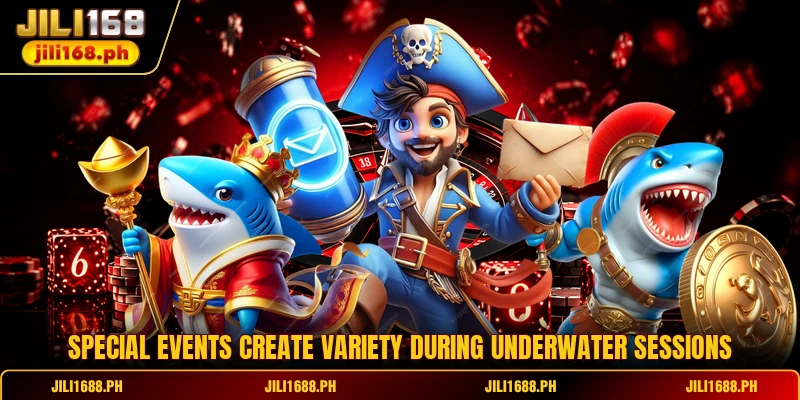 Special events create variety during underwater sessions