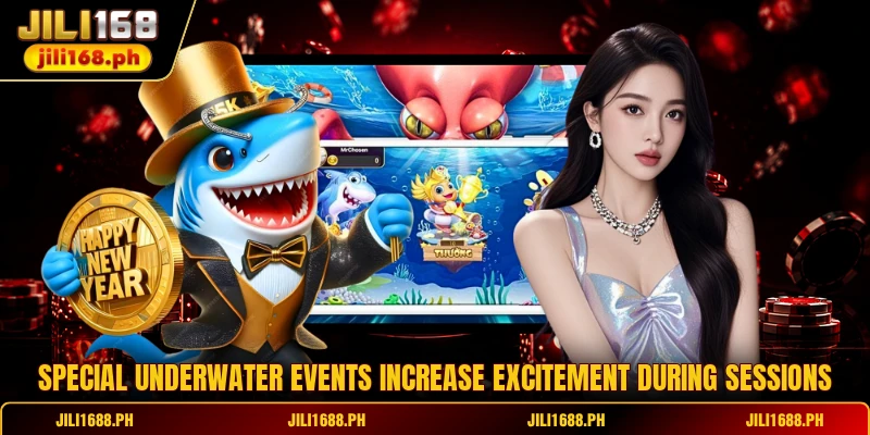 Special underwater events increase excitement during sessions
