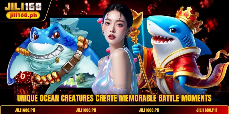 Unique ocean creatures create memorable battle moments